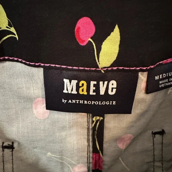 Anthropologie Cherry Print Skirt - Picture 3 of 3